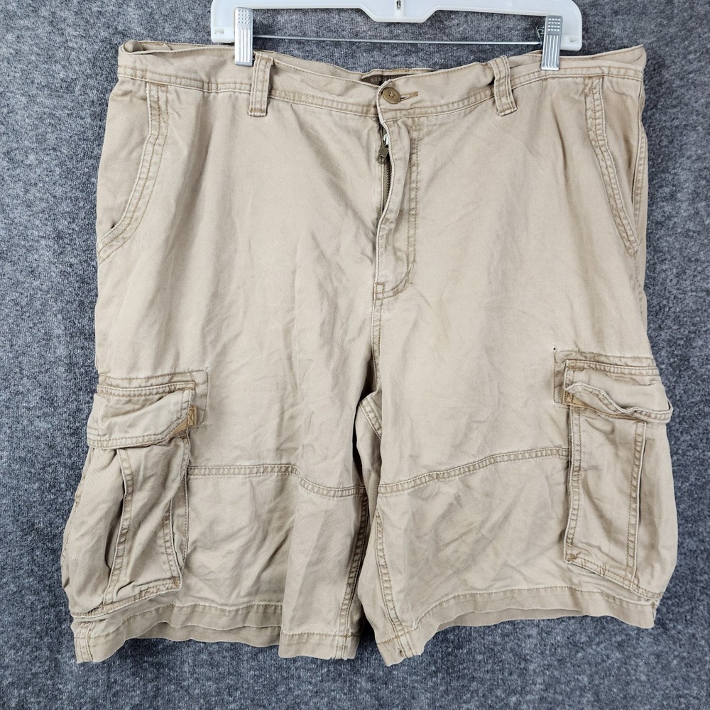 Old Navy Surplus Cargo Shorts Mens 40 Khaki Tan Utility Cotton‎ 2008 FTR 662856